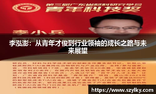 李泓澎：从青年才俊到行业领袖的成长之路与未来展望
